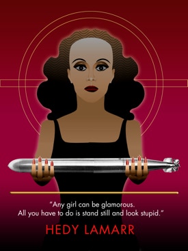 Any girl can be glamorous. All you have to do is stand still and look stupid.